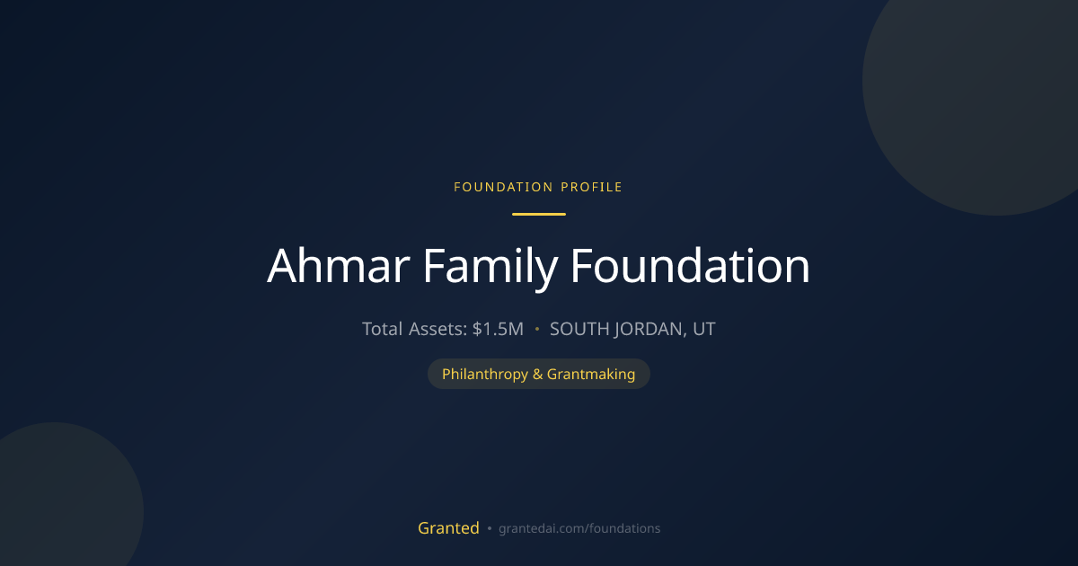 Ahmar Family Foundation | Granted AI