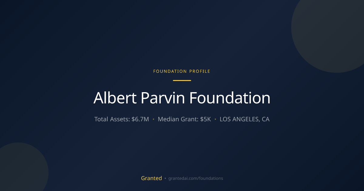 Albert Parvin Foundation | Granted AI