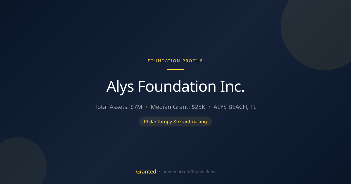 Alys Foundation Inc. | Granted AI