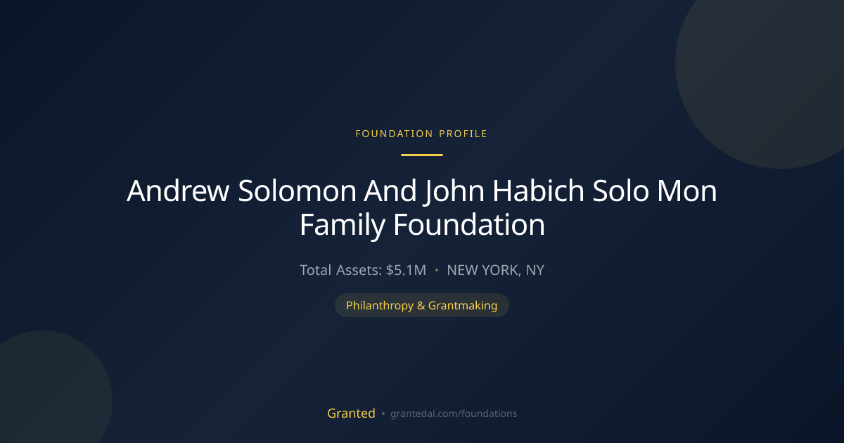 Andrew Solomon And John Habich Solo Mon Family F... | Granted AI