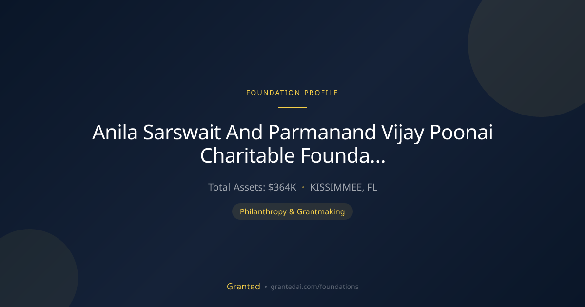 Anila Sarswait And Parmanand Vijay Poonai Charit... | Granted AI