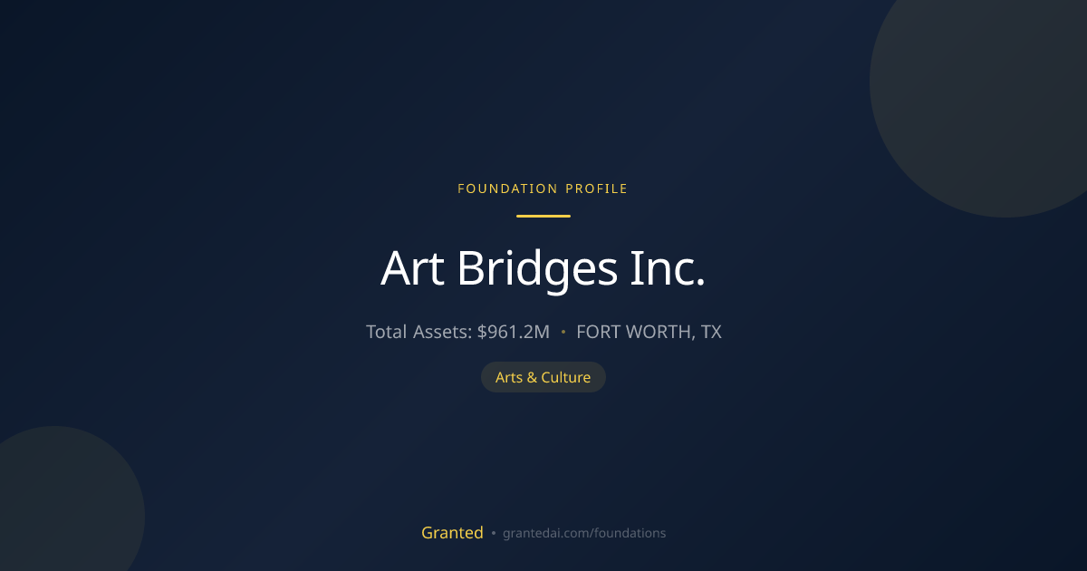Art Bridges Inc. | Granted AI