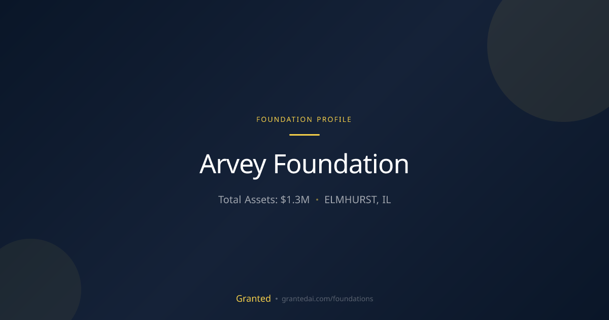 Arvey Foundation | Granted AI