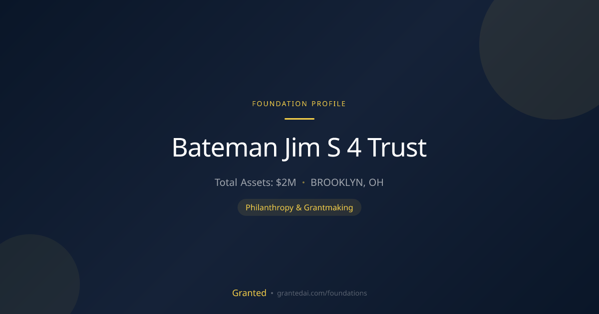 Bateman Jim S 4 Trust | Granted AI