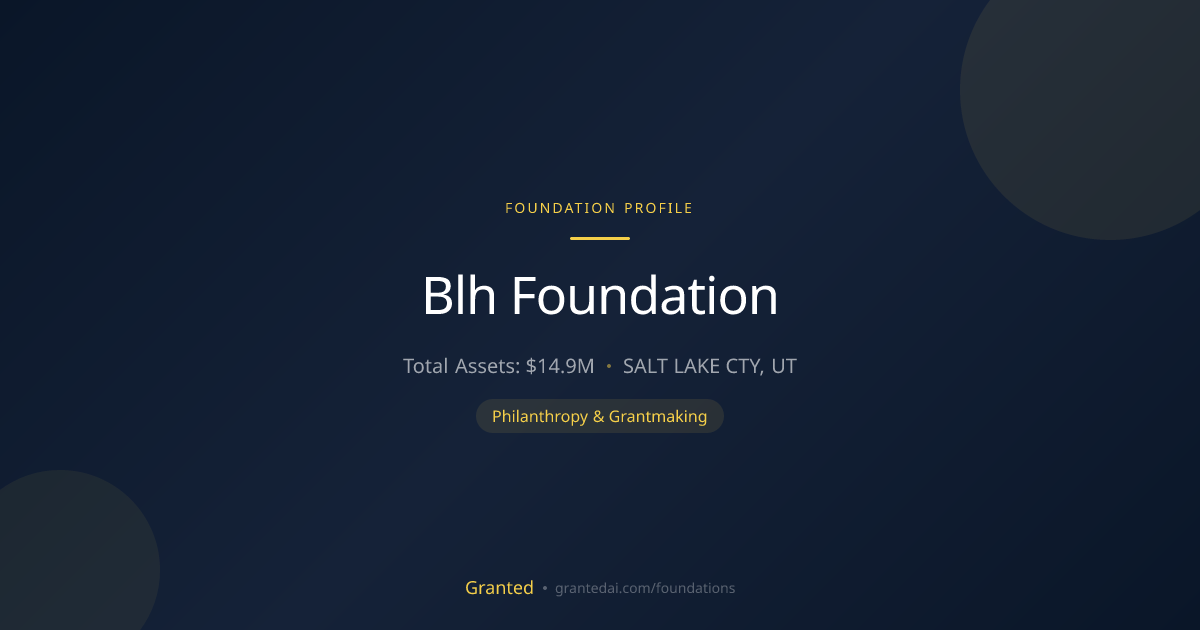 Blh Foundation | Granted AI