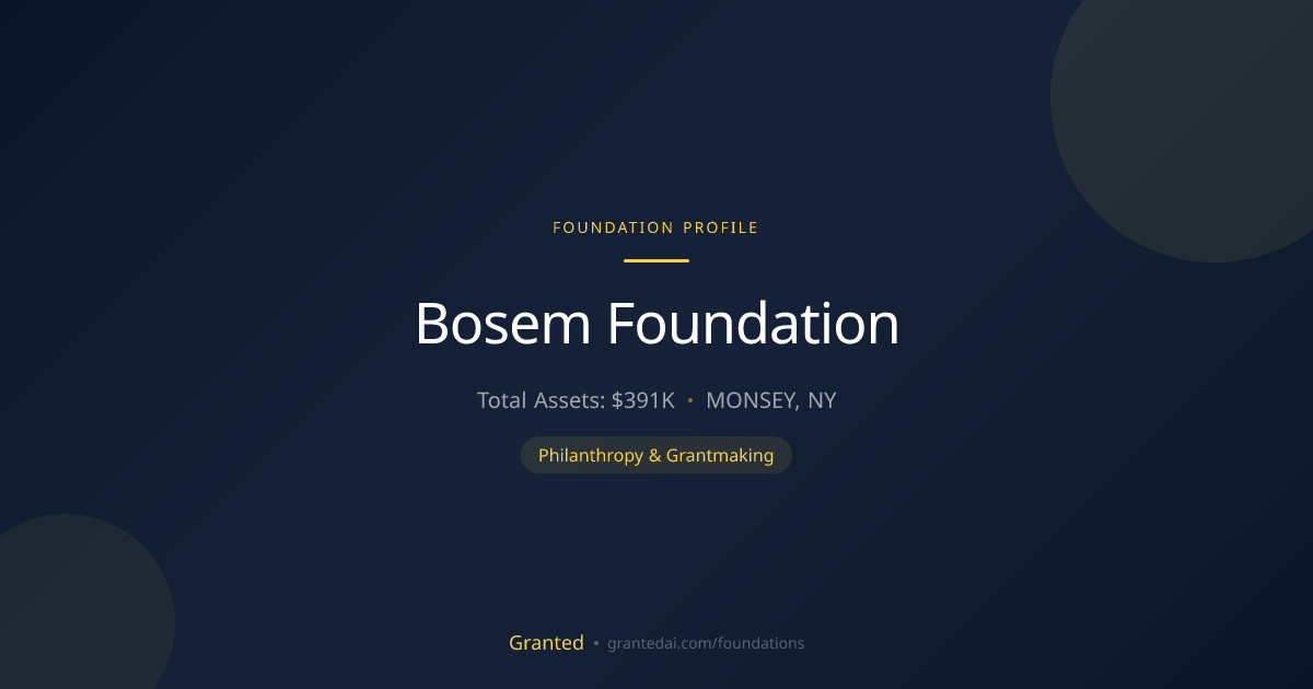 Bosem Foundation | Granted AI