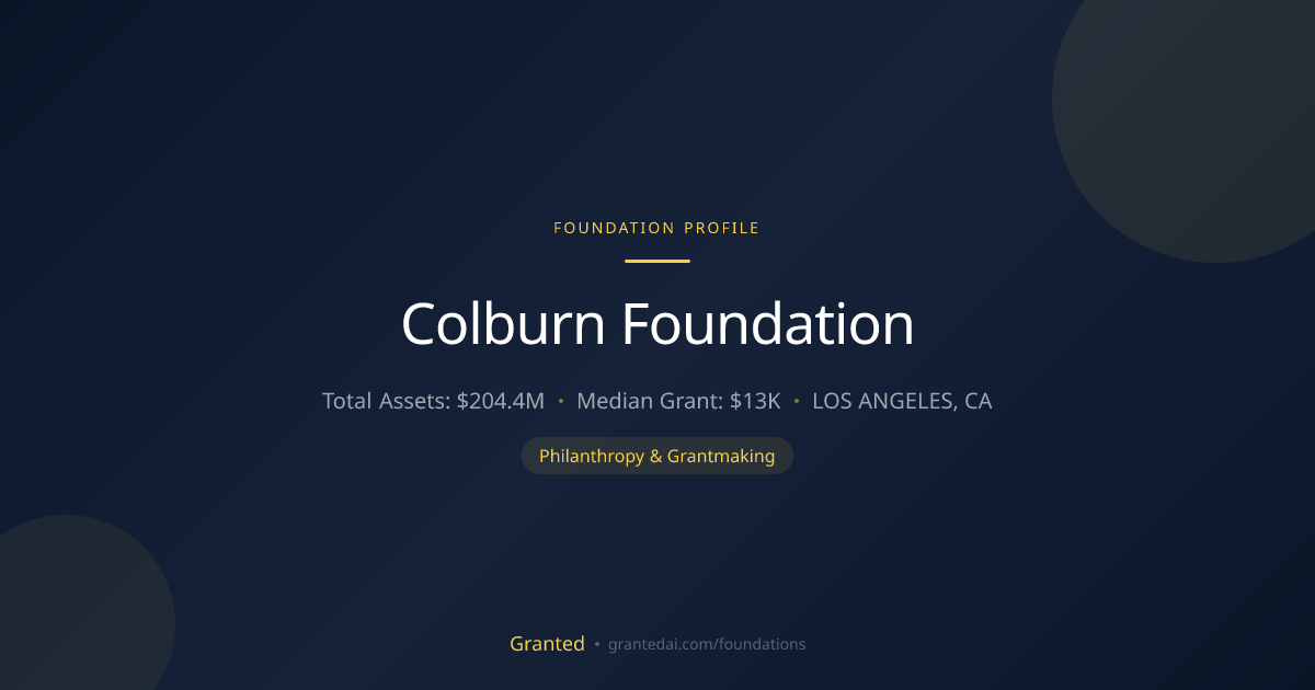 Colburn Foundation | Granted AI