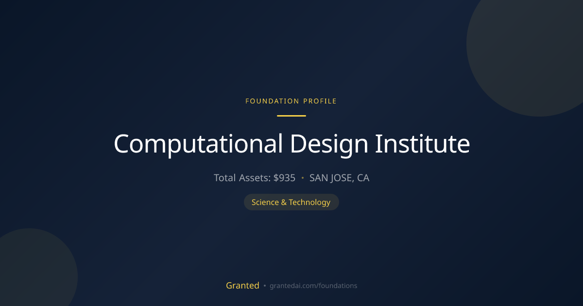 Computational Design Institute | Granted AI
