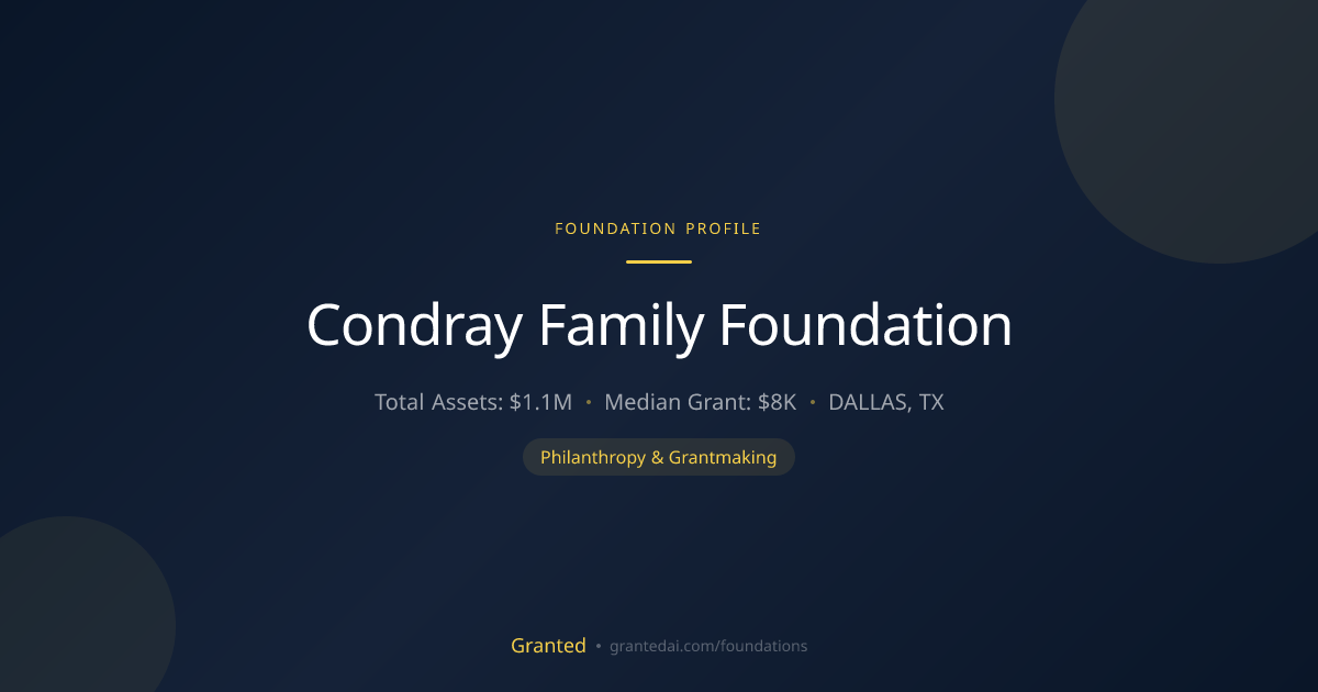 Condray Family Foundation | Granted AI