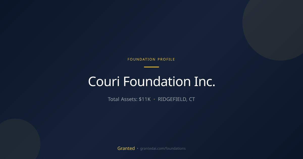Couri Foundation Inc. | Granted AI