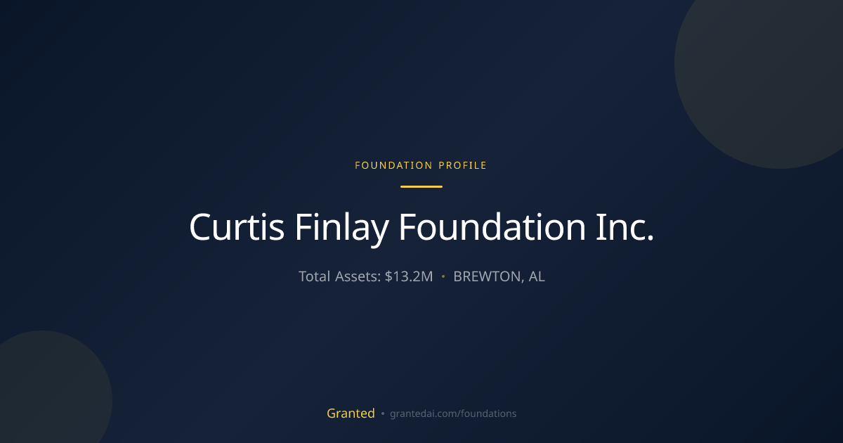Curtis Finlay Foundation Inc. | Granted AI