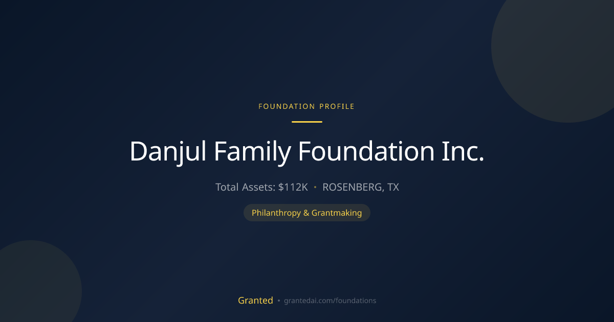 Danjul Family Foundation Inc. | Granted AI