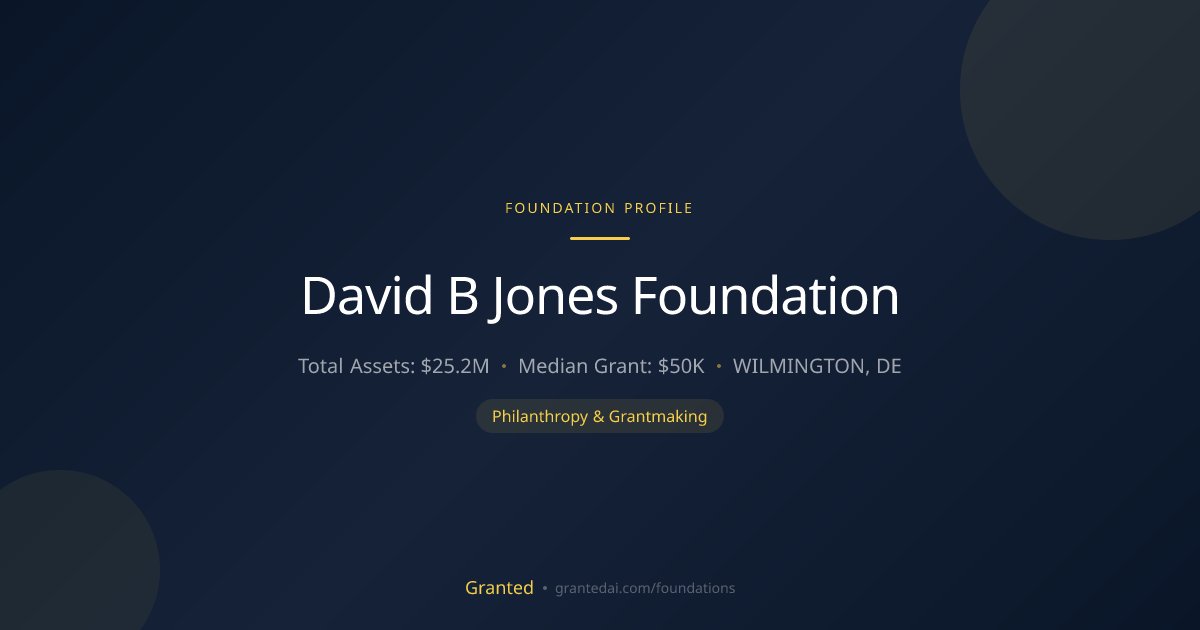 David B Jones Foundation | Granted AI