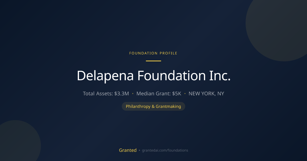 Delapena Foundation Inc. | Granted AI