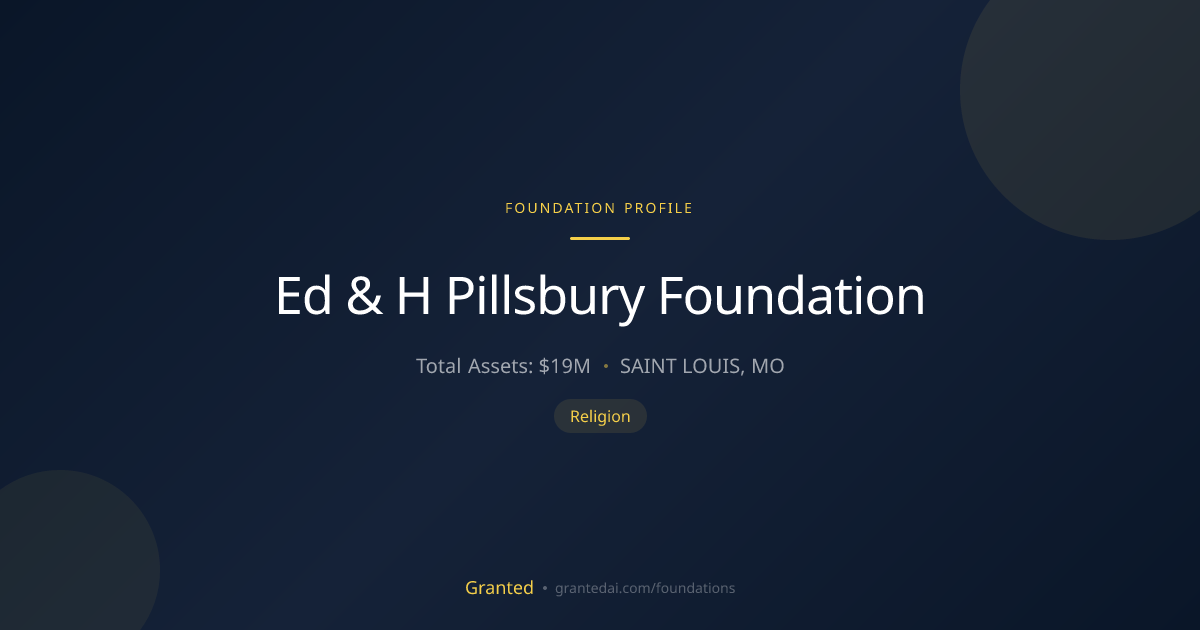 Ed & H Pillsbury Foundation | Granted AI