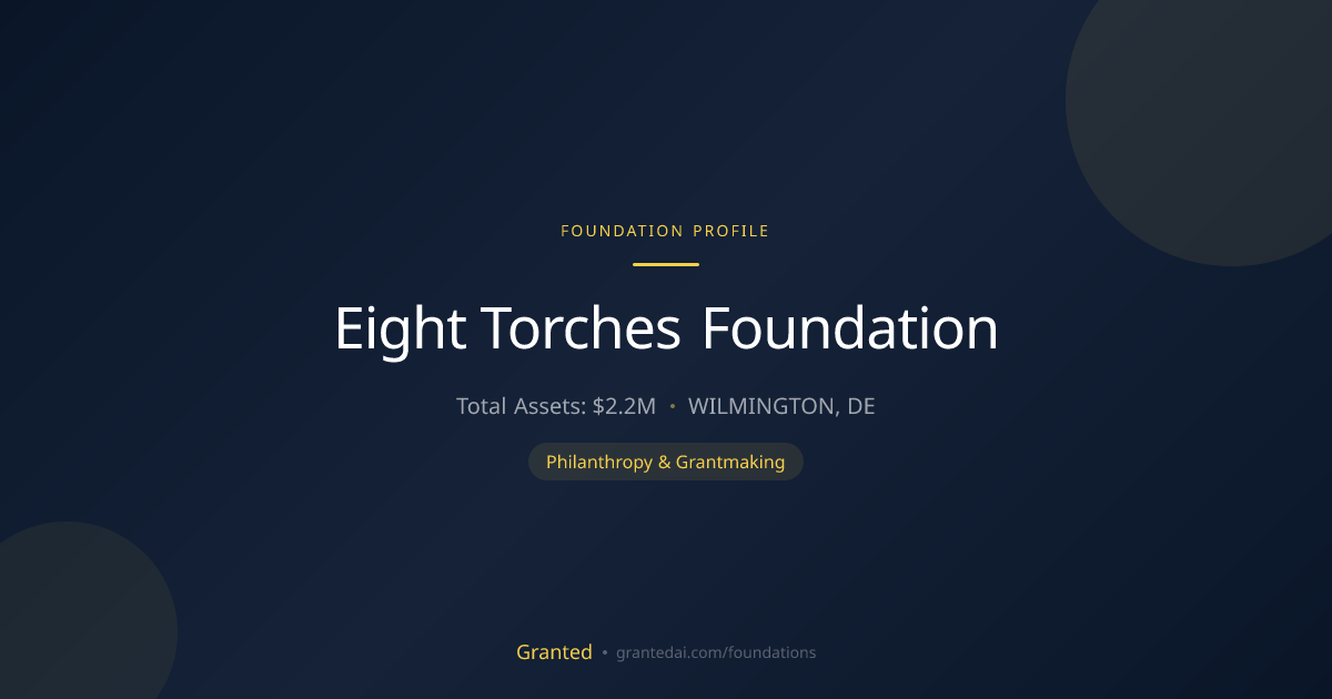 Eight Torches Foundation | Granted AI