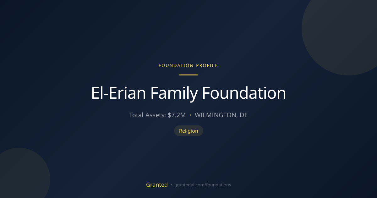 El-Erian Family Foundation | Granted AI