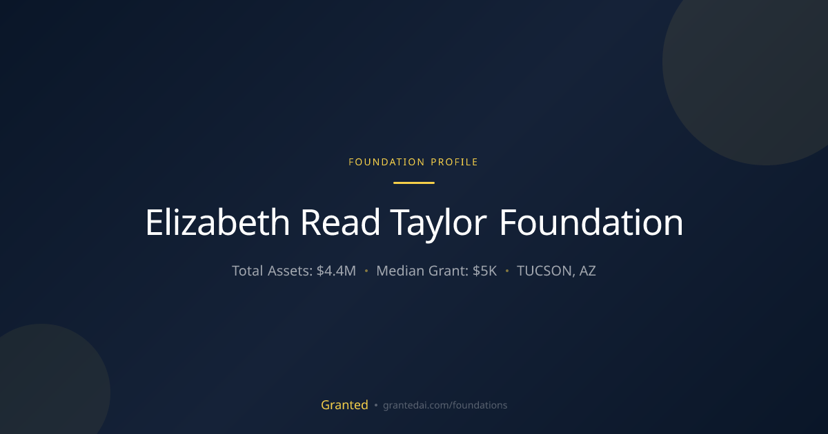 Elizabeth Read Taylor Foundation | Granted AI