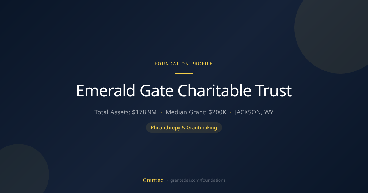 Emerald Gate Charitable Trust | Granted AI