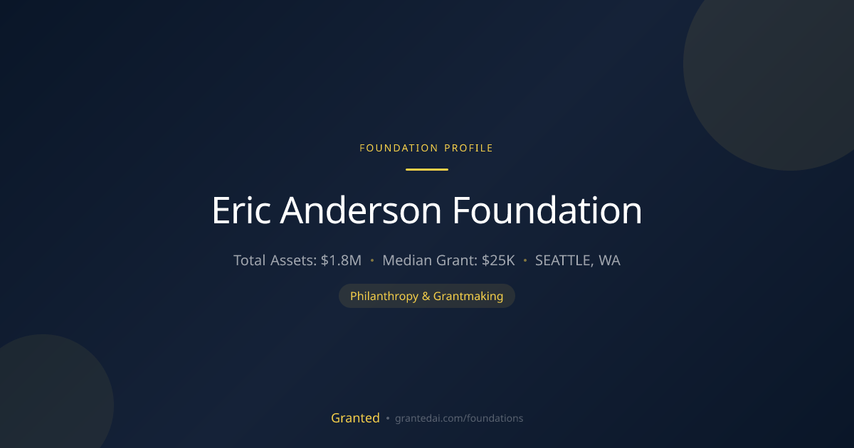 Eric Anderson Foundation | Granted AI