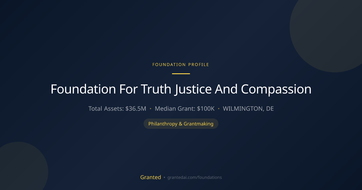 Foundation For Truth Justice And Compassion | Granted AI