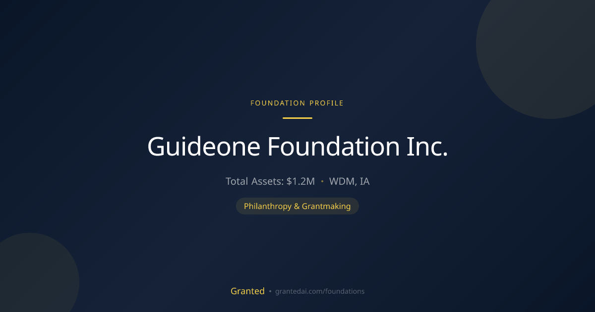 Guideone Foundation Inc. | Granted AI