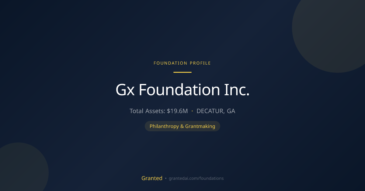 Gx Foundation Inc. | Granted AI