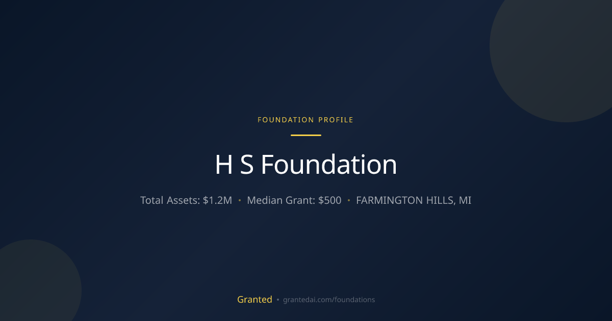 H S Foundation | Granted AI