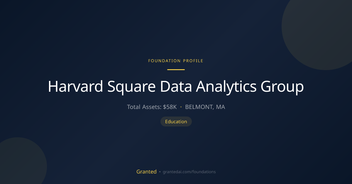 Harvard Square Data Analytics Group | Granted AI