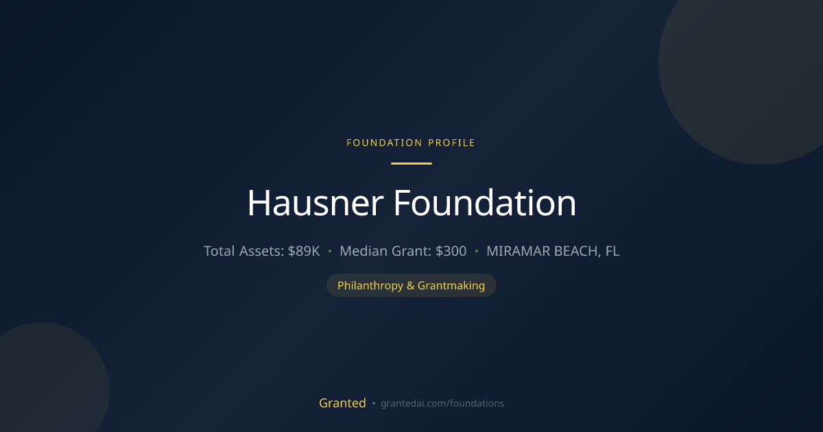 Hausner Foundation | Granted AI