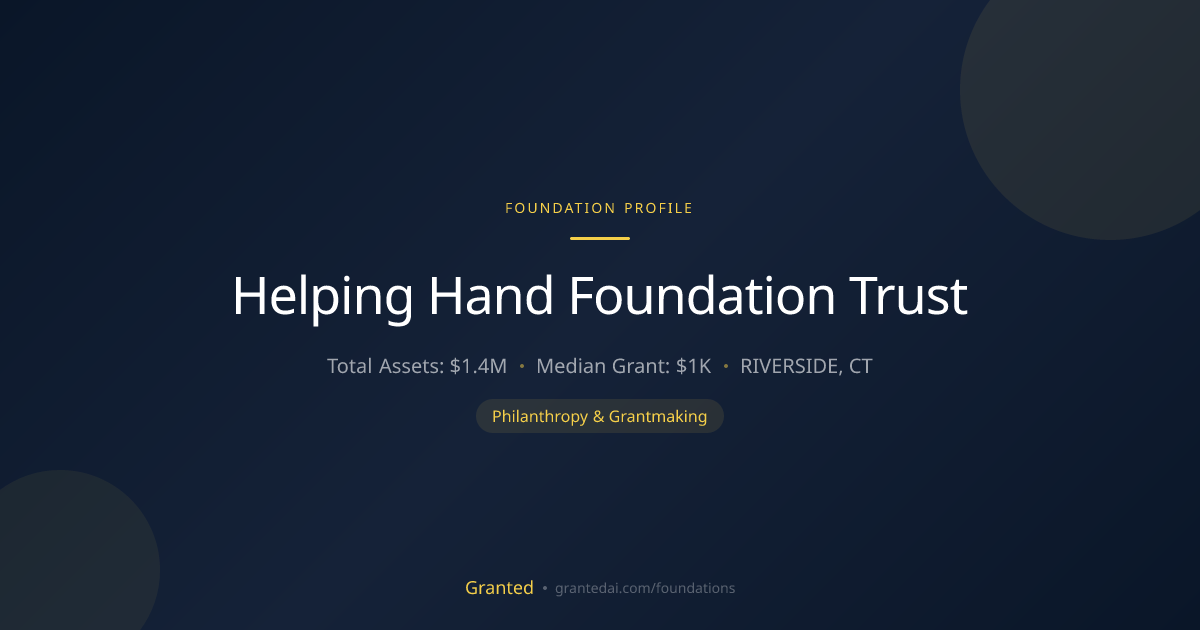 Helping Hand Foundation Trust | Granted AI