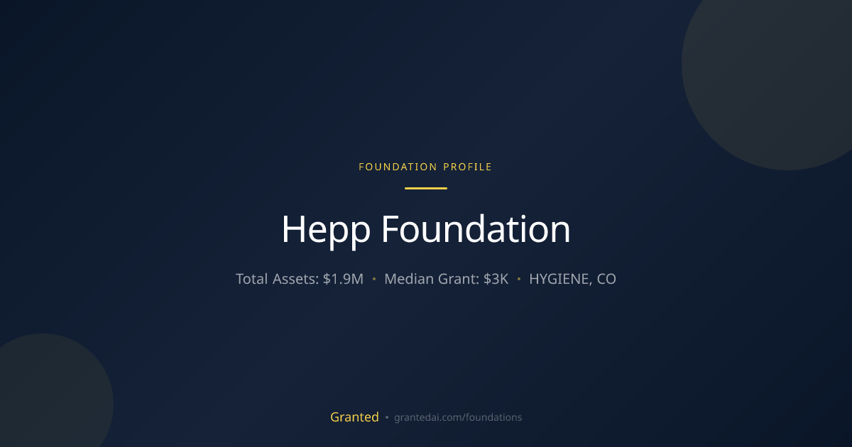 Hepp Foundation | Granted AI