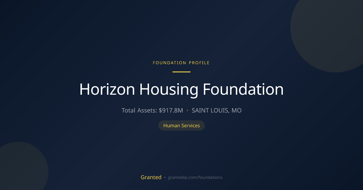 Horizon Housing Foundation | Granted AI
