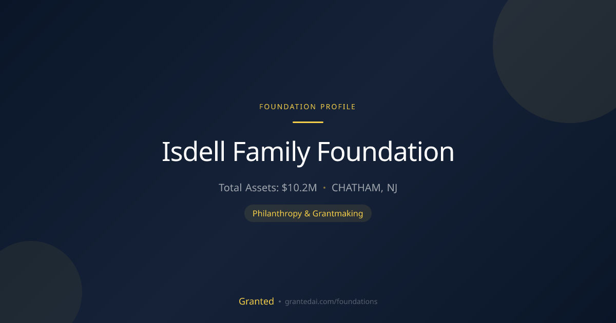 Isdell Family Foundation | Granted AI