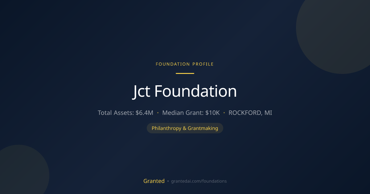 Jct Foundation | Granted AI