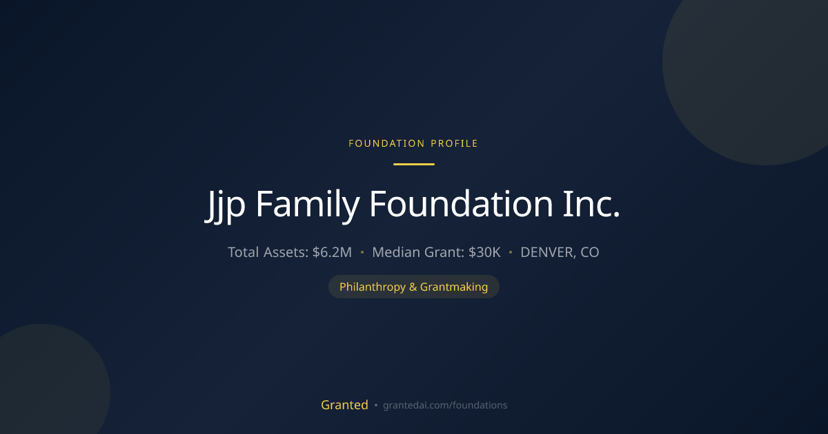 Jjp Family Foundation Inc. | Granted AI