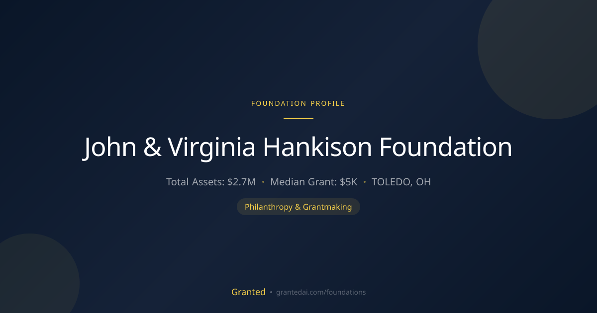 John & Virginia Hankison Foundation | Granted AI
