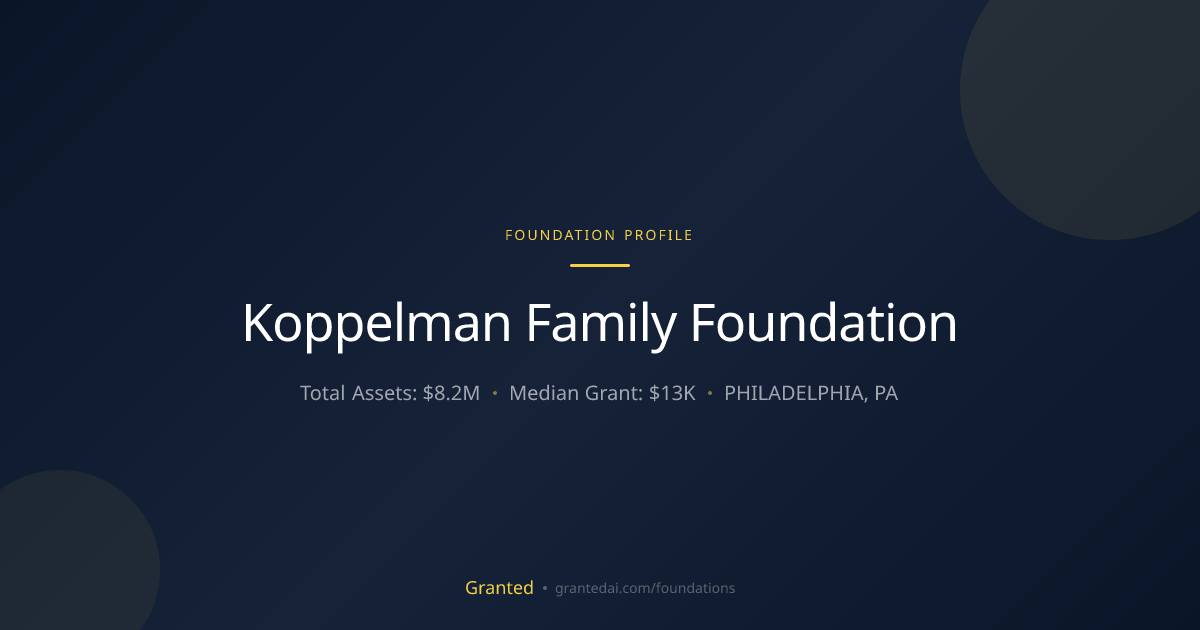 Koppelman Family Foundation | Granted AI