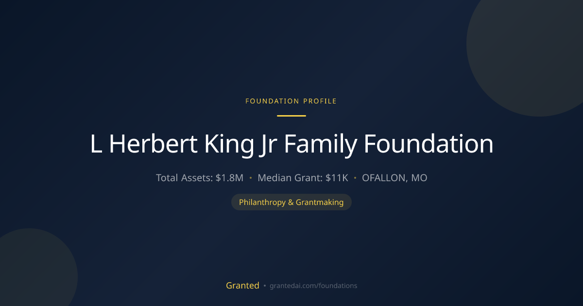 L Herbert King Jr Family Foundation | Granted AI