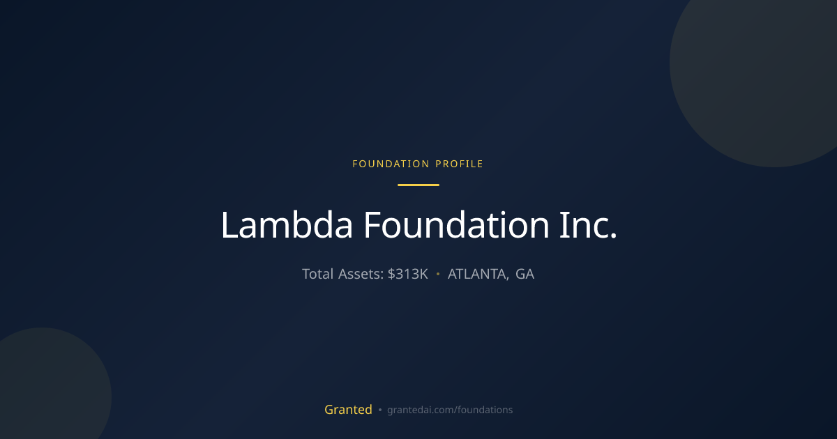 Lambda Foundation Inc. | Granted AI