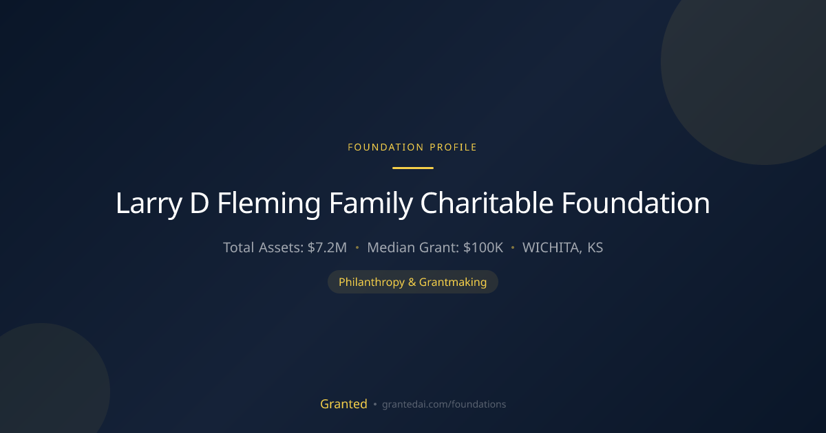 Larry D Fleming Family Charitable Foundation | Granted AI