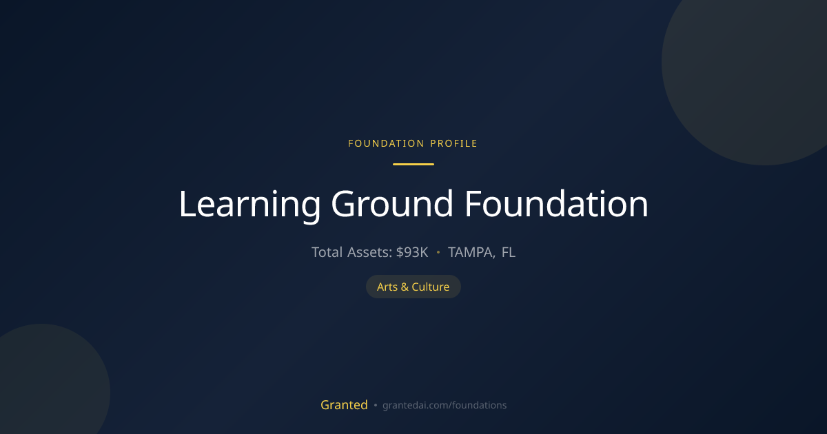Learning Ground Foundation | Granted AI