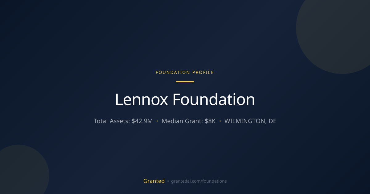 Lennox Foundation | Granted AI