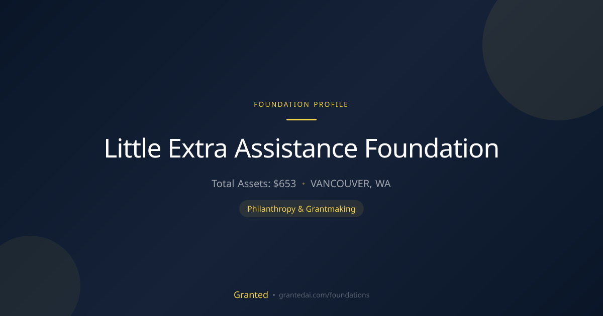 Little Extra Assistance Foundation | Granted AI