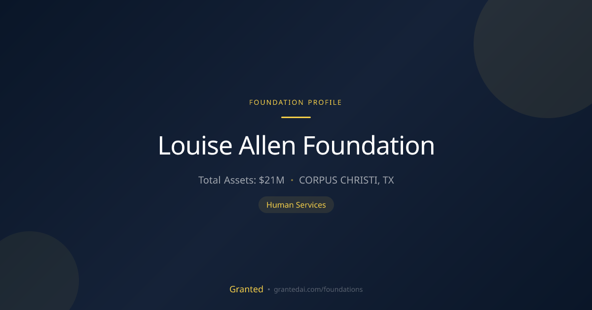 Louise Allen Foundation | Granted AI