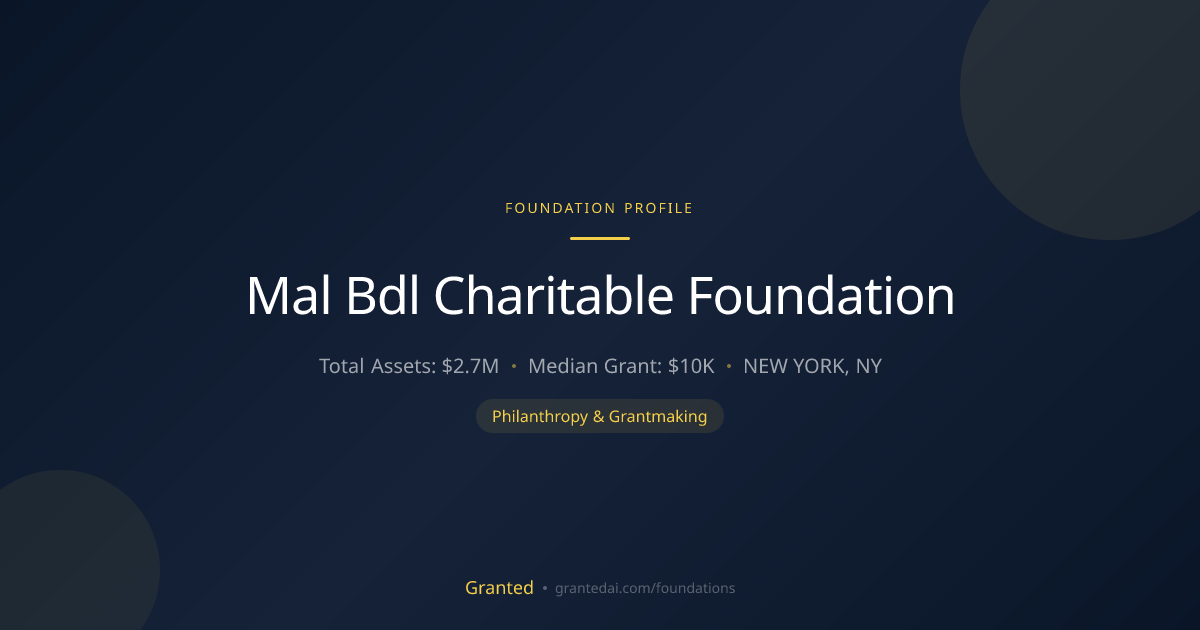 Mal Bdl Charitable Foundation | Granted AI