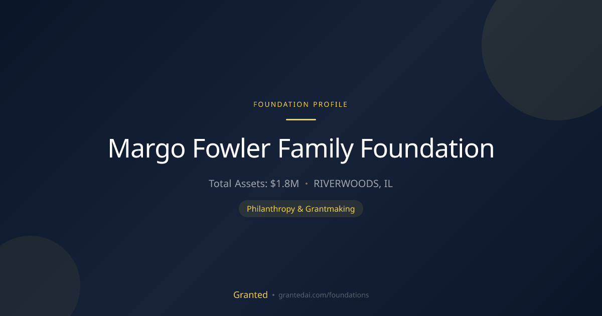 Margo Fowler Family Foundation | Granted AI