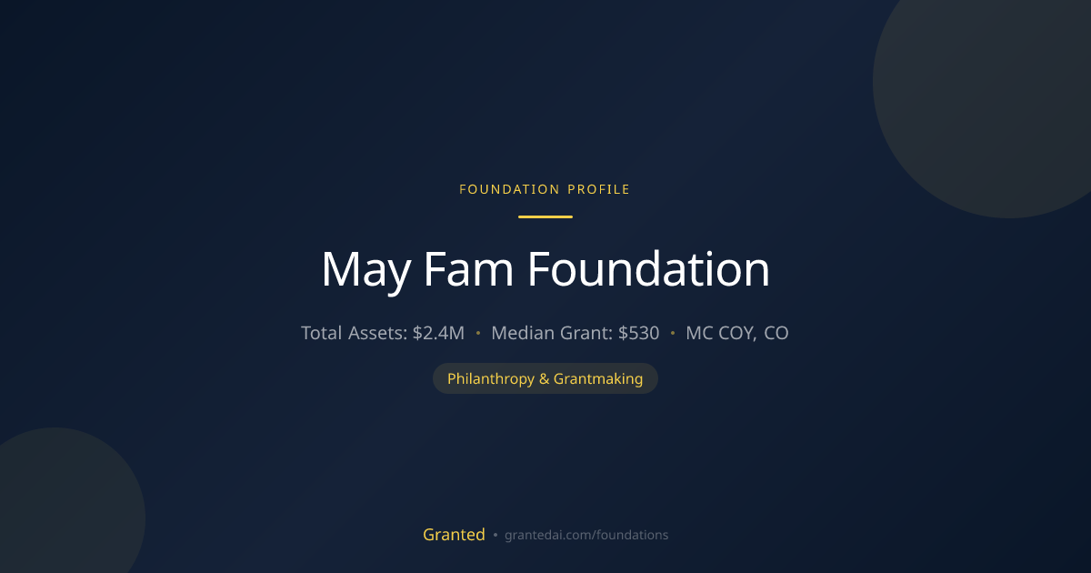 May Fam Foundation | Granted AI