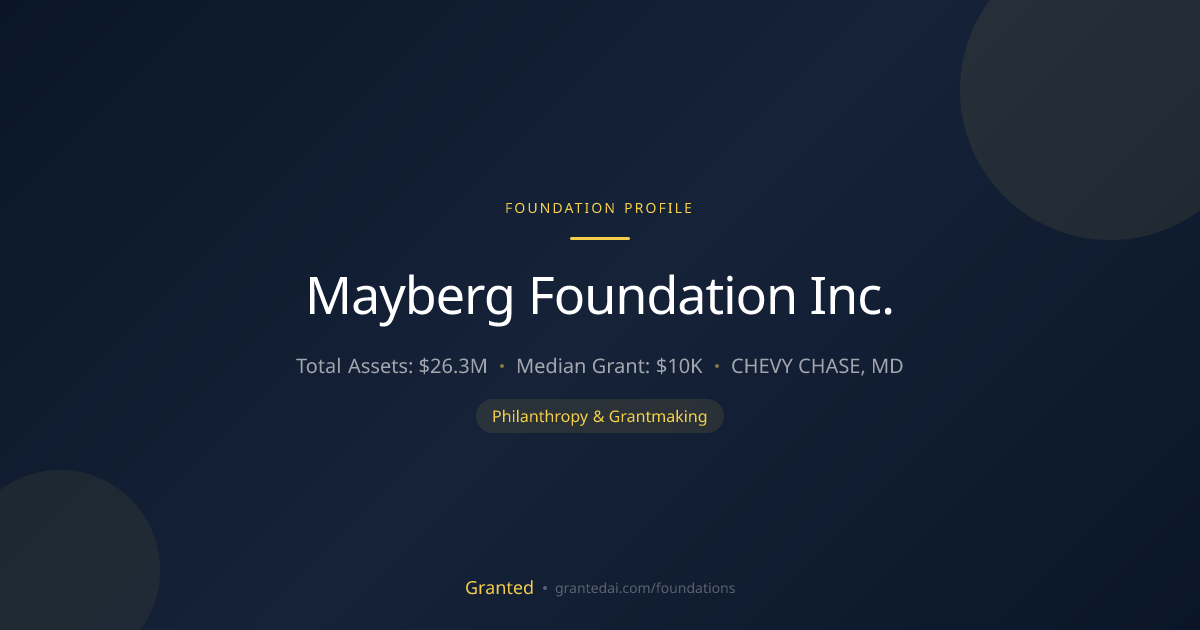 Mayberg Foundation Inc. | Granted AI