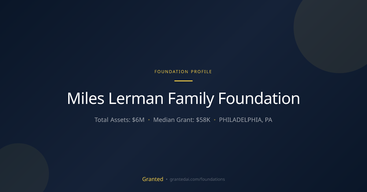 Miles Lerman Family Foundation | Granted AI